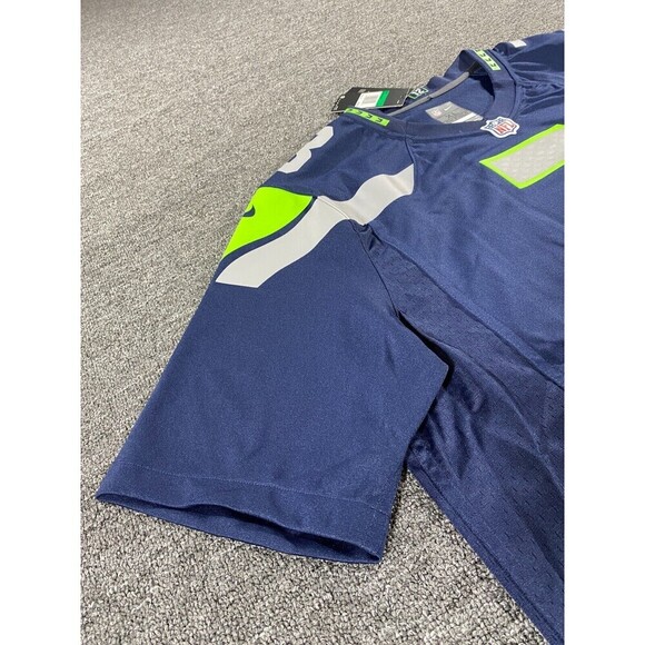 Nike Seattle Seahawks Jersey Mens Extra Large Blue Russel Wilson Elite Football - Picture 10 of 16